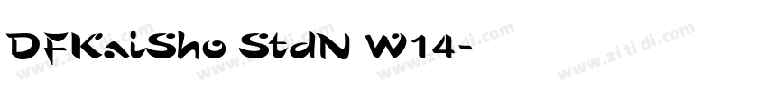 DFKaiSho StdN W14字体转换